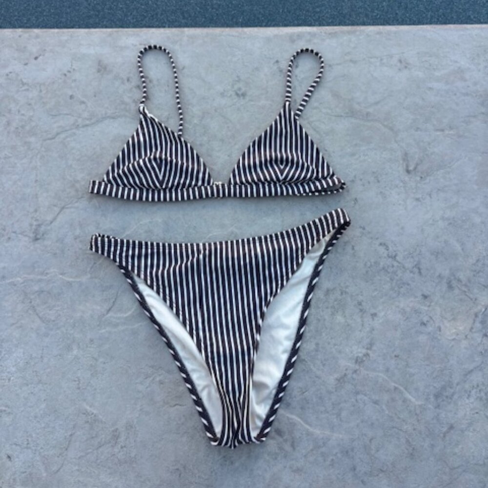 PEONY Fine Hi Line Bikini in Praline - M(6)